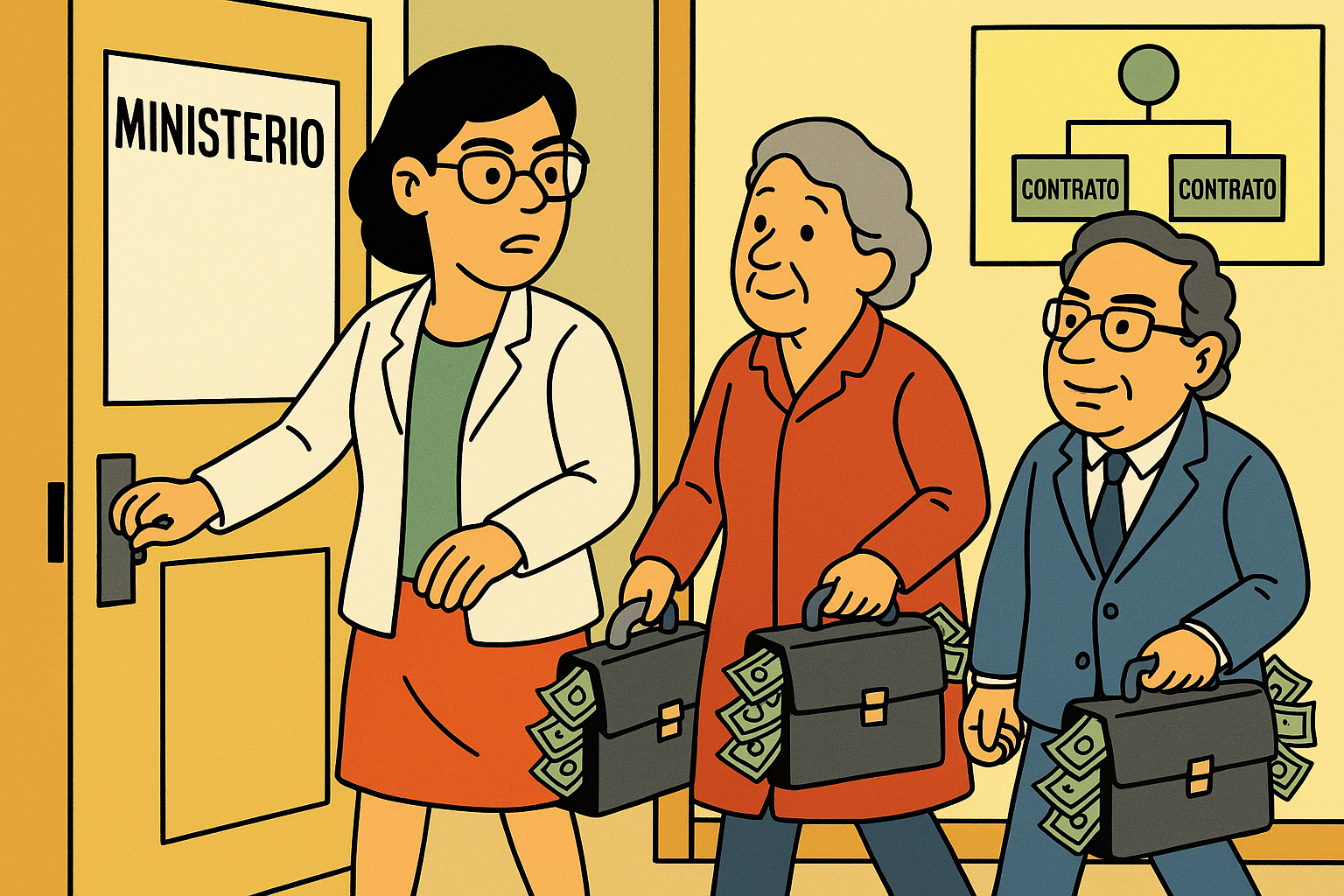 Ministra Kadamani: su madre cobró $600 millones y su hermano $300 millones en contratos directos con el gobierno. Nepotismo con recibo.