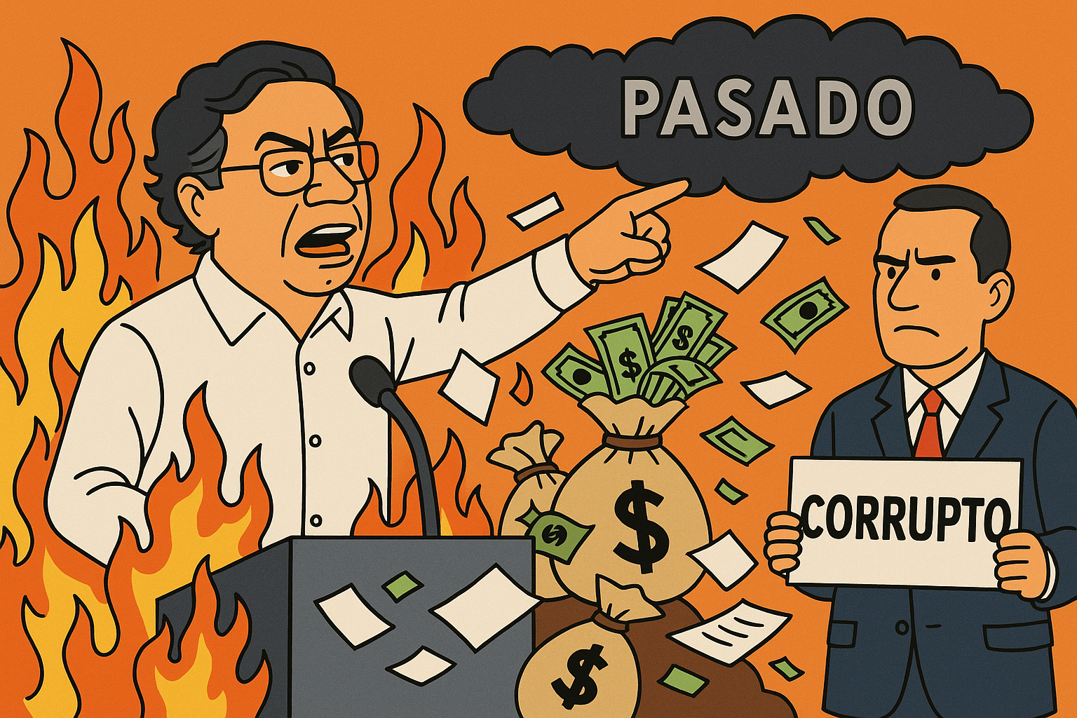 Alejandro Gaviria, exministro de Petro: 'Estamos ante el gobierno más corrupto de la historia reciente de Colombia.' Petro respondió hablando de los falsos positivos.